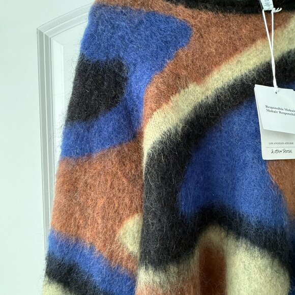 & Other Stories Swirly Jacquard Mohair Sweater Size M - Picture 7 of 7